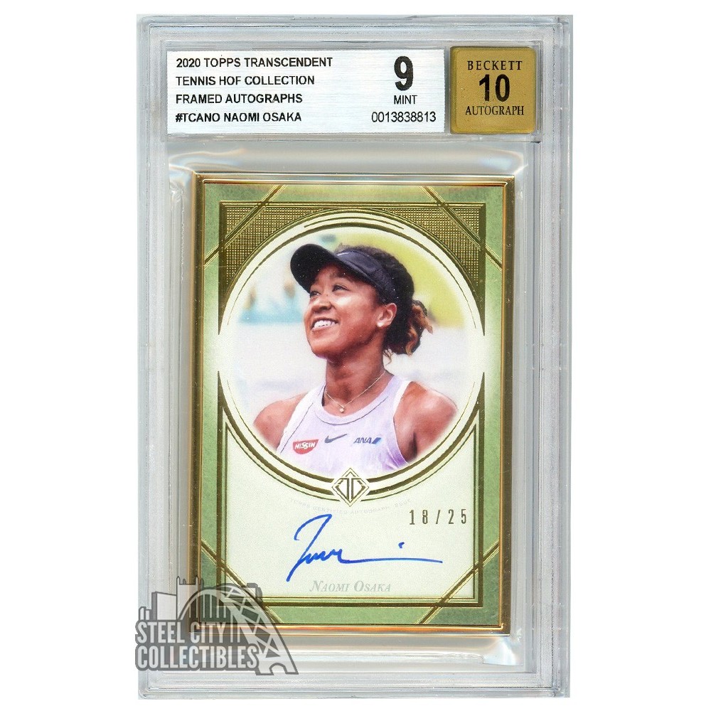 Naomi Osaka 2020 Topps Transcendent Tennis Collection Autograph