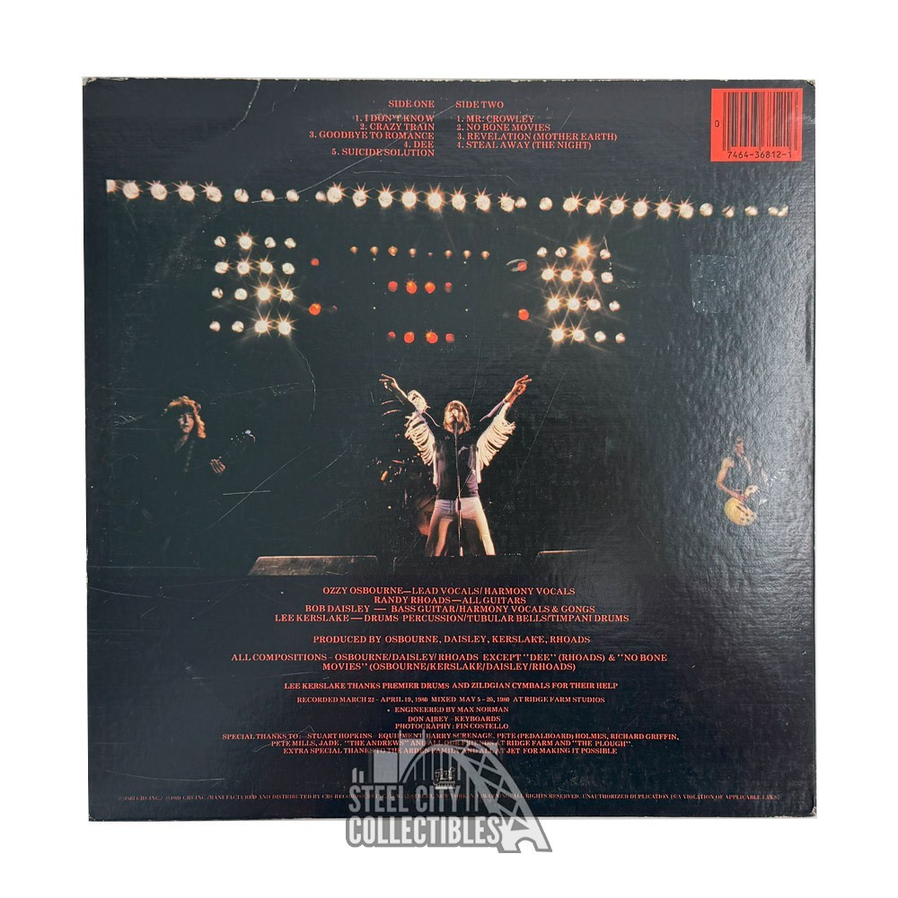 Ozzy Osbourne Blizzard of Ozz サイン入り Ozzy Osbourne signed 