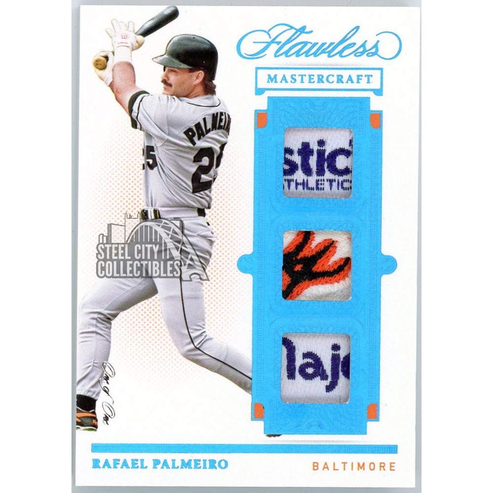 Rafael Palmeiro 2021 Panini Flawless Mastercraft Logo Tag Patch