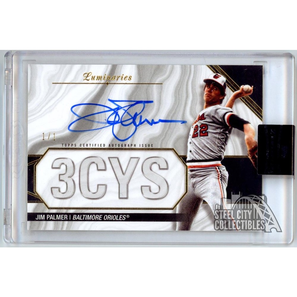 Jim Palmer 2022 Topps Luminaries Masters Of The Mound Autograph