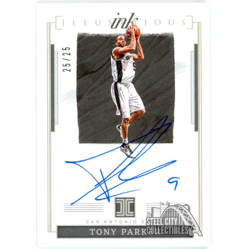 Tony Parker 2021-22 Panini Impeccable Illustrious Ink Auto Card