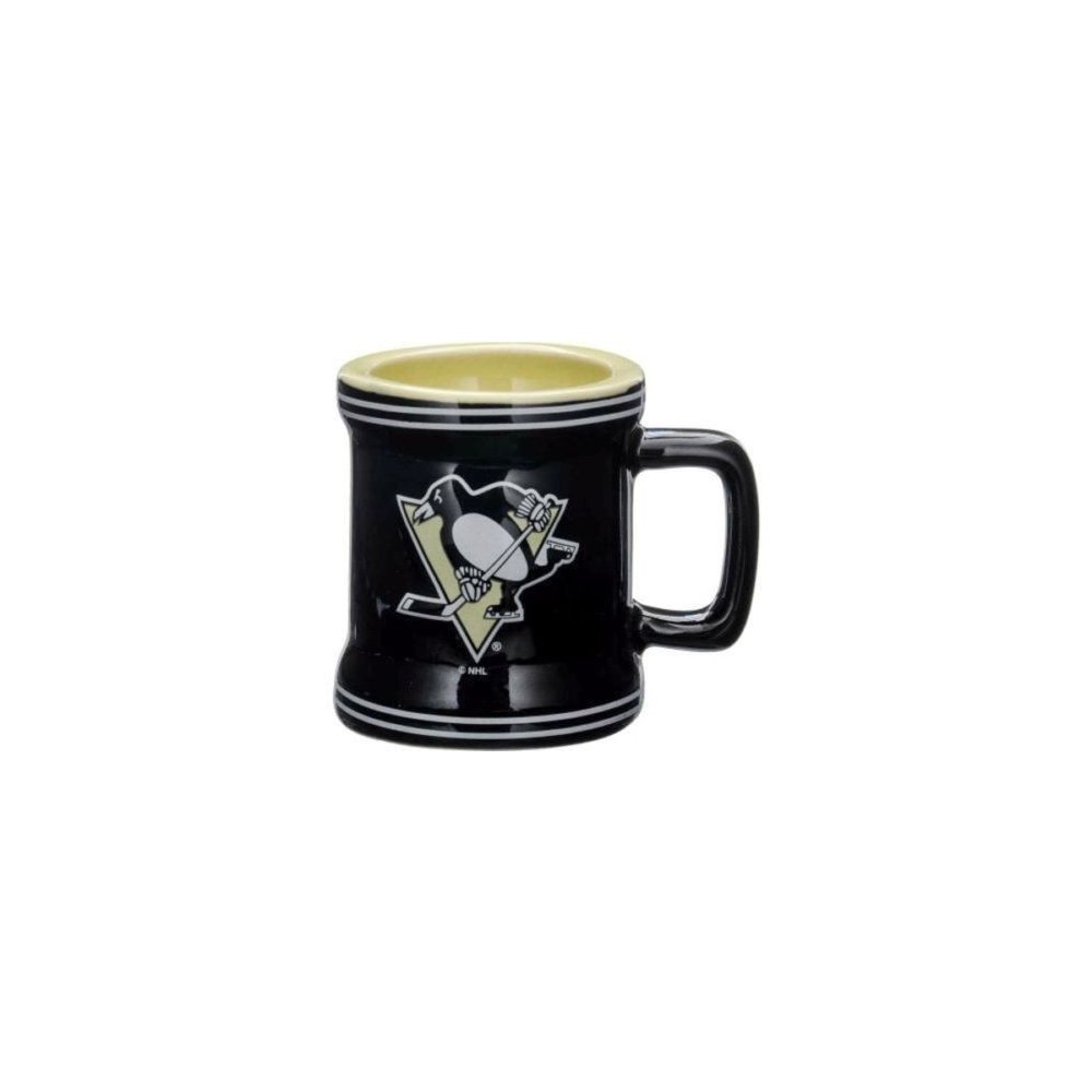 Pittsburgh Penguins NHL 2oz Sculpted Mini Mug Shot Glass Steel City