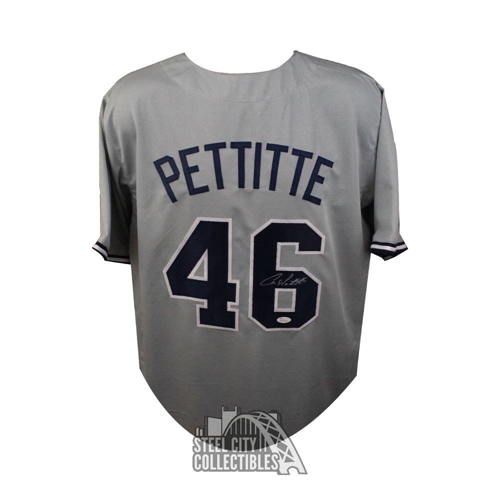 Andy Pettitte Autographed New York Custom Gray Baseball Jersey