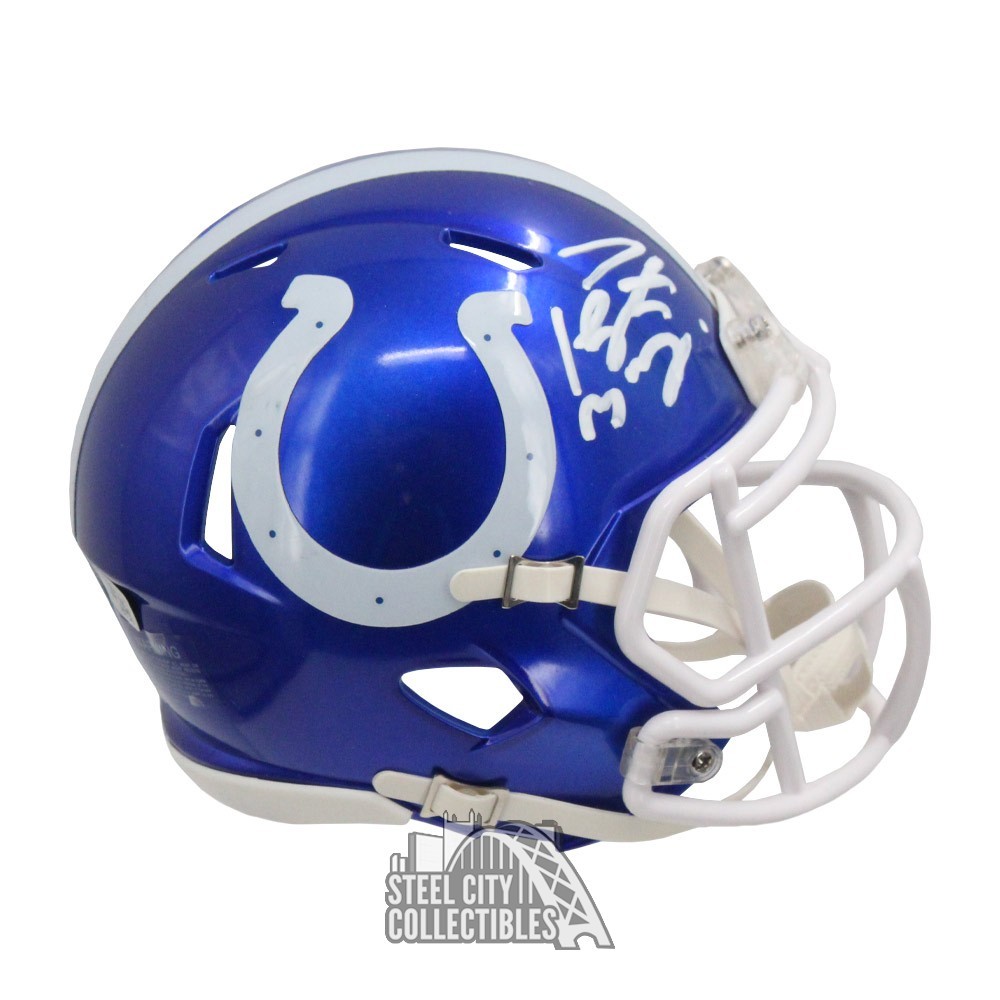 Peyton Manning Autographed Indianapolis Flash Mini Football Helmet -  Fanatics