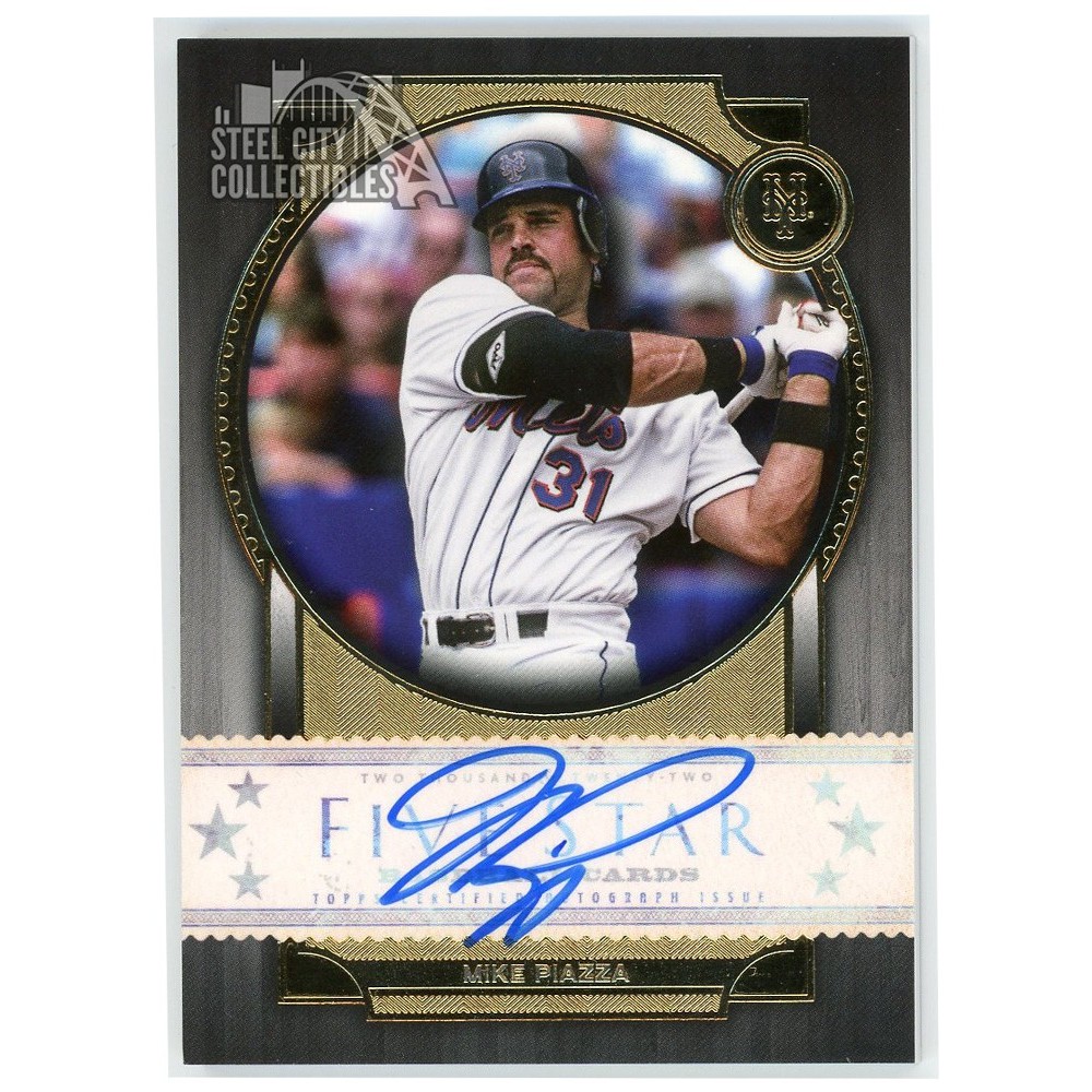 Mike Piazza 2022 Topps Five Star Autograph Card #FSA-MP | Steel 