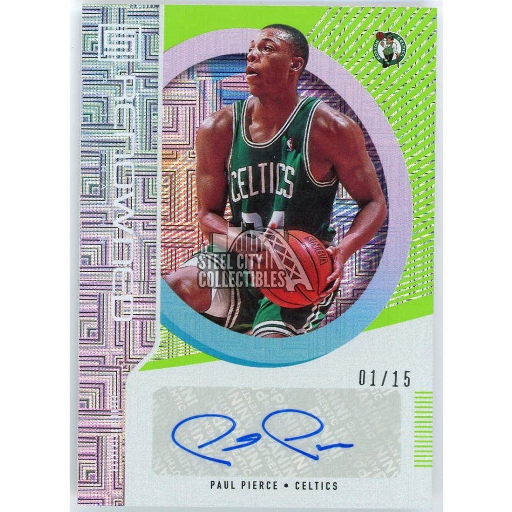 Paul Pierce 2019-20 Panini Status Renowned Green Escher Squares
