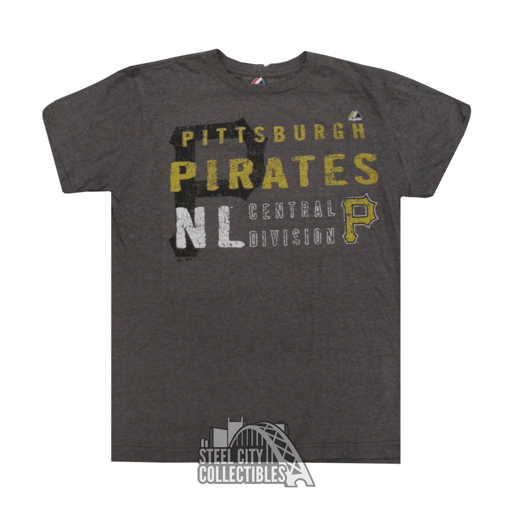 Pittsburgh Pirates Gray Majestic Baseball Shirt