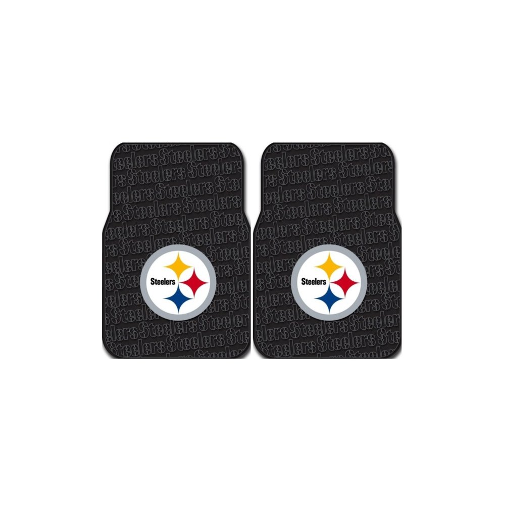 Pittsburgh Steelers Car Truck Front Rubber Floor Mats 2 Piece