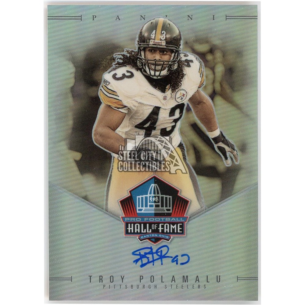 Troy Polamalu 2023 Panini Hall Of Fame Silver Prizm Auto Card #TP