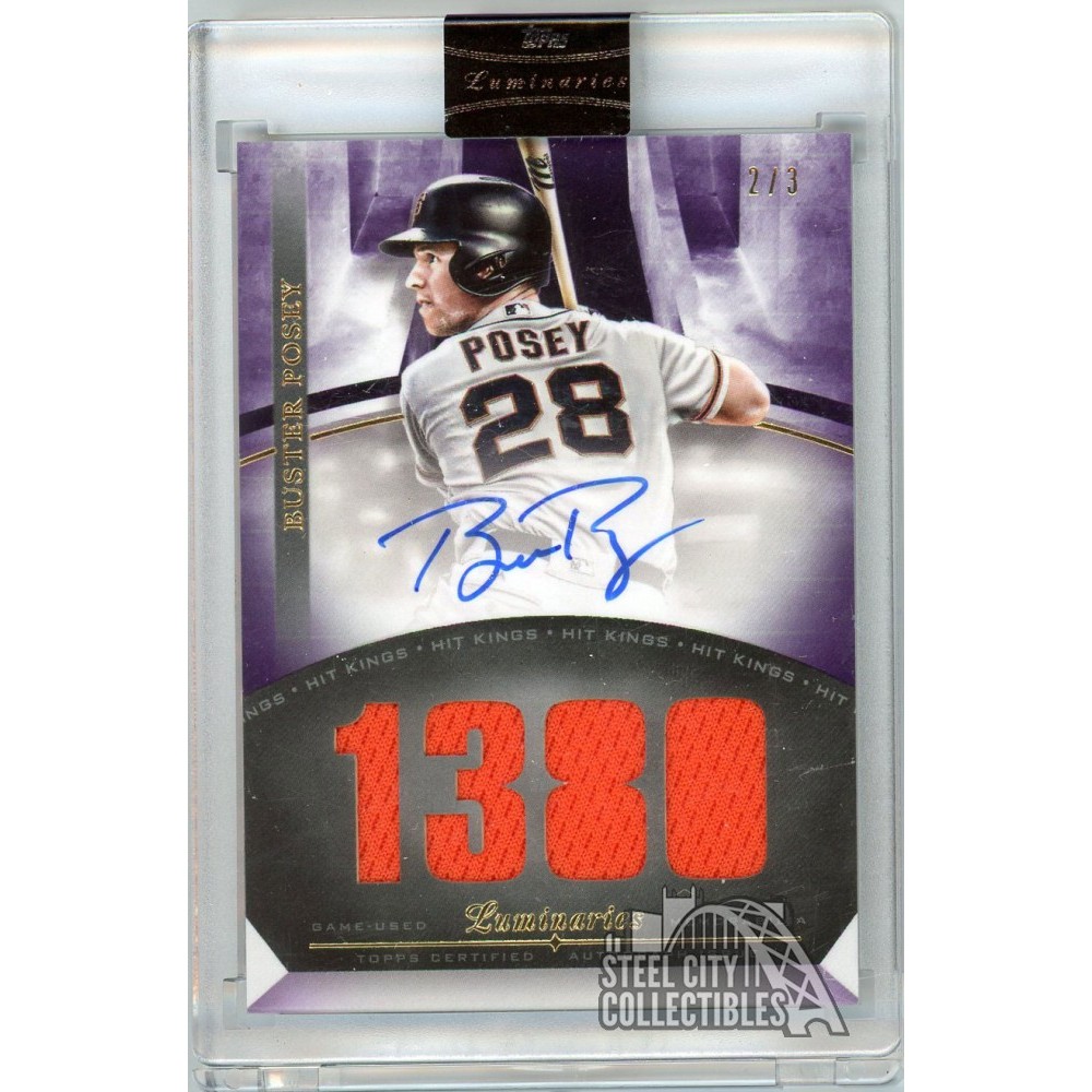 Buster Posey 2021 Topps Luminaries Hit Kings Jersey Autograph Card
