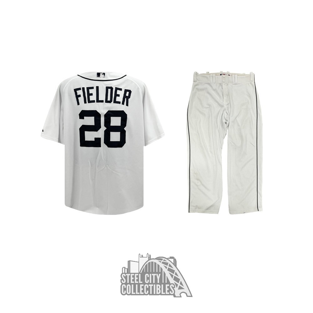 Prince Fielder Game Used 2012 Detroit Tigers White Baseball Uniform - MEARS