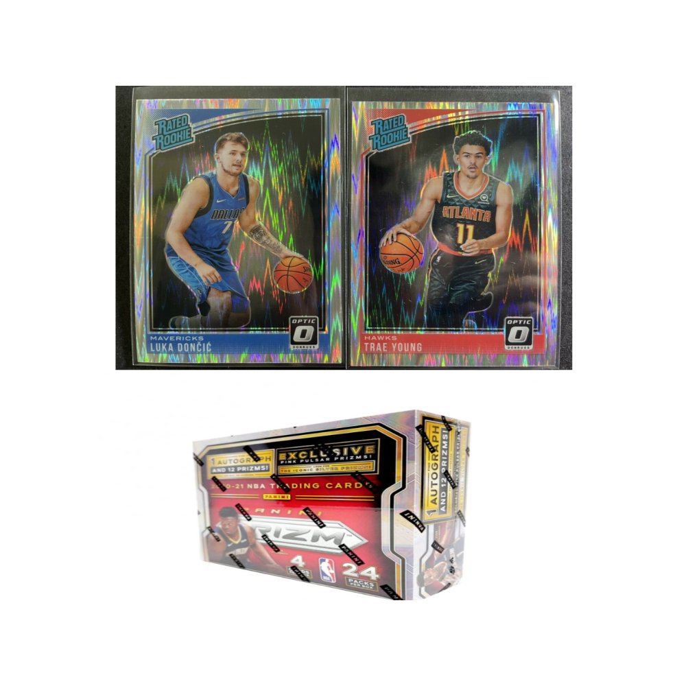 2020-21 Panini Prizm Basketball 24 Pack Retail Box & 2018-19 Panini Donruss  Optic Basketball Shock Rated Rookie 50-Card Set w/ Luka Doncic & Trae Young  Rookies Random Division Group Break #3 - Tyler | Steel City Collectibles