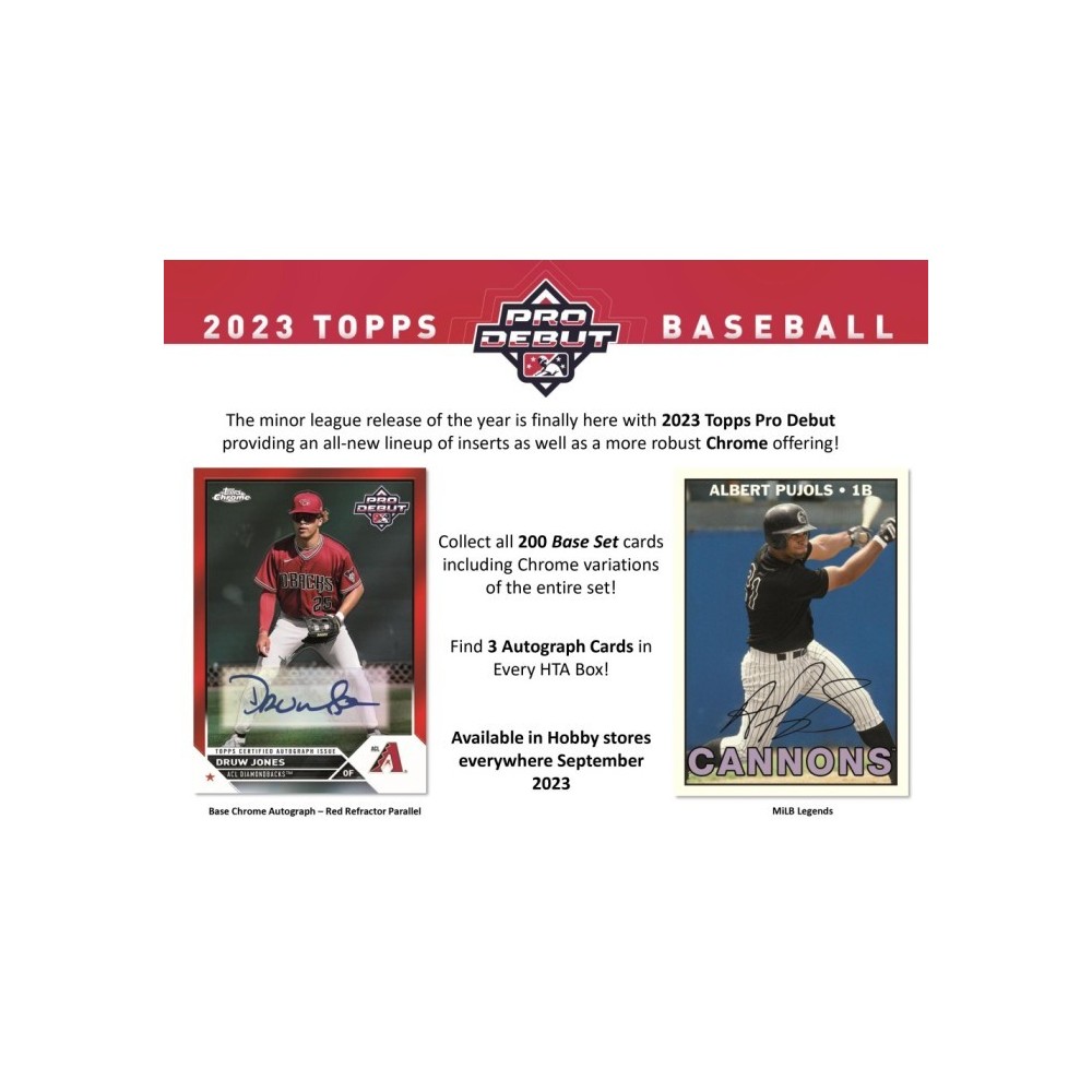 2023 Topps Pro Debut Baseball Hobby Jumbo 8Box Case Random 3Team