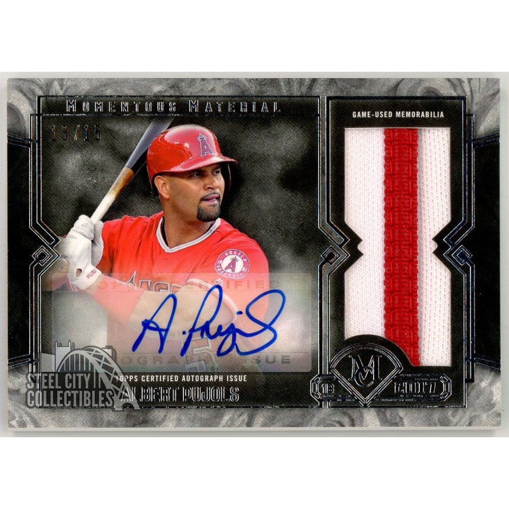 Albert Pujols 2017 Topps Museum Momentous Material Jumbo Patch