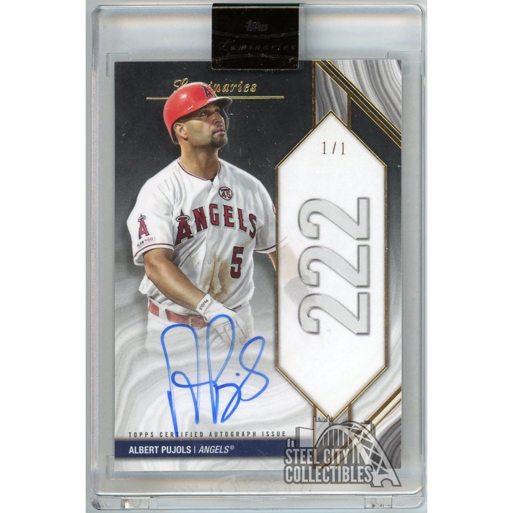 Albert Pujols 2022 Topps Luminaries Home Run Kings Black Autograph