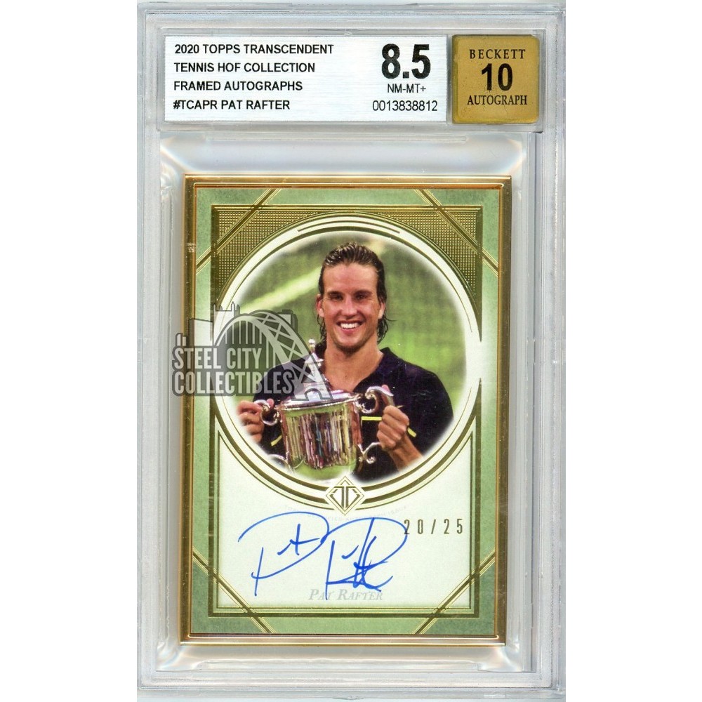 Pat Rafter 2020 Topps Transcendent Tennis HOF Autograph Card #TCA-PR 20 ...