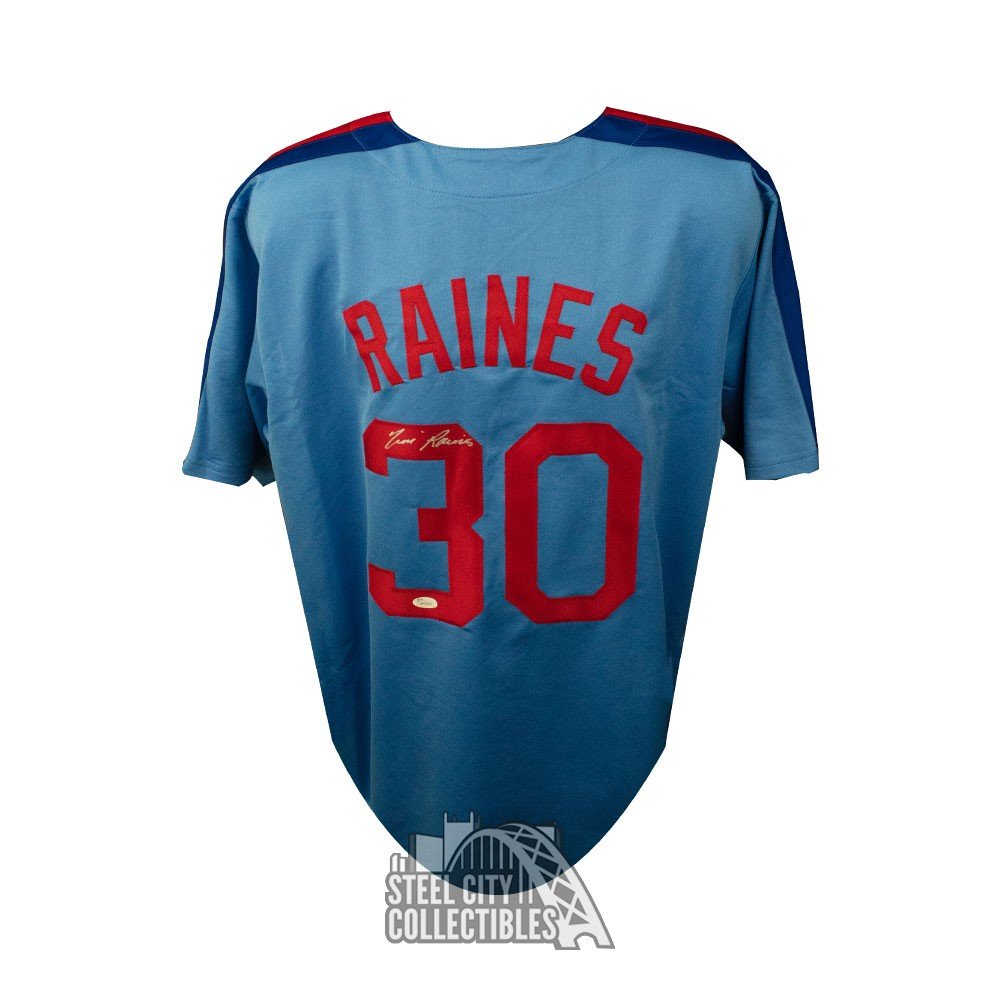tim raines signed jersey
