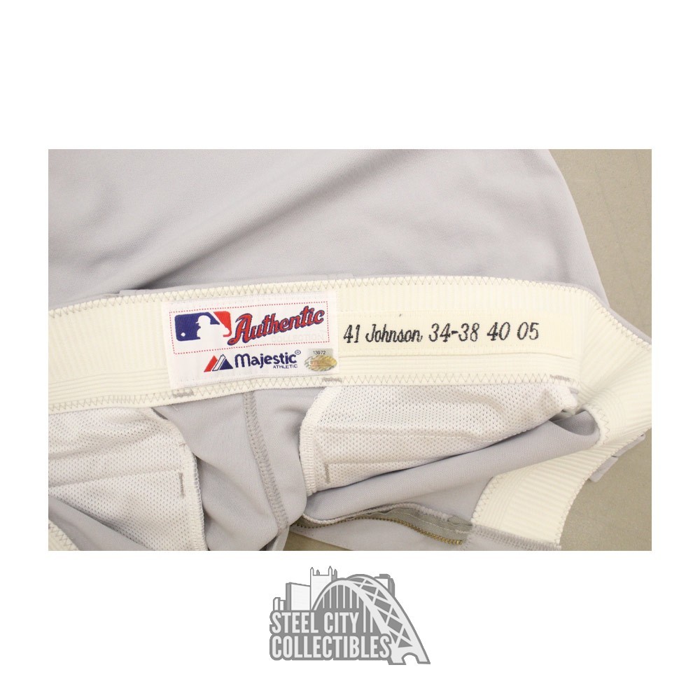 Randy Johnson Game Used 2005 New York Yankees Road Baseball Pants