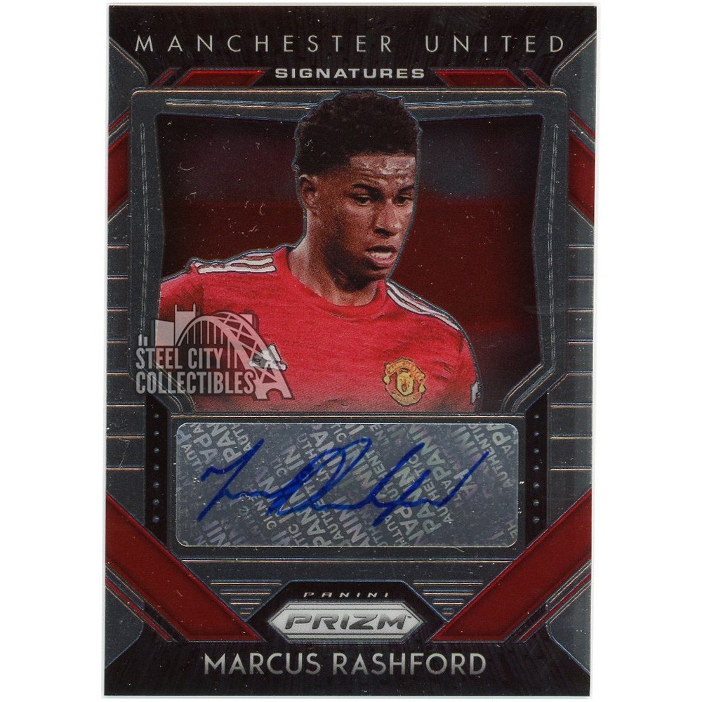 Marcus Rashford 2020-21 Panini Prizm Premier League Signatures