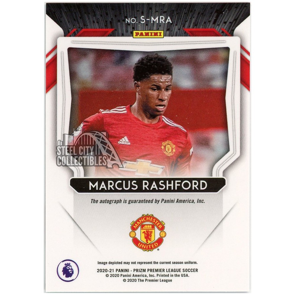 Panini Marcus Rashford PSA 10 125枚限定カード 2024-25 Panini Prizm Premier League - Orange Hyper - #126 Marcus