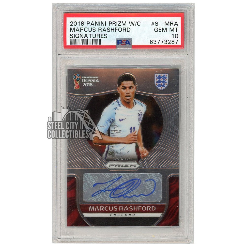 Marcus Rashford 2018 Panini Prizm World Cup Signatures Autograph