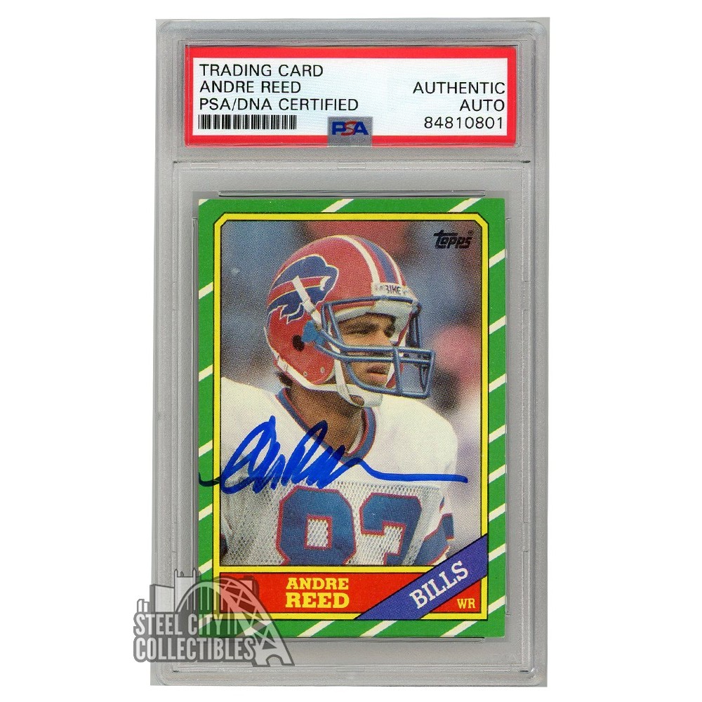 Andre Reed 1986 Topps Autograph Rookie Card #388 PSA/DNA | Steel City ...