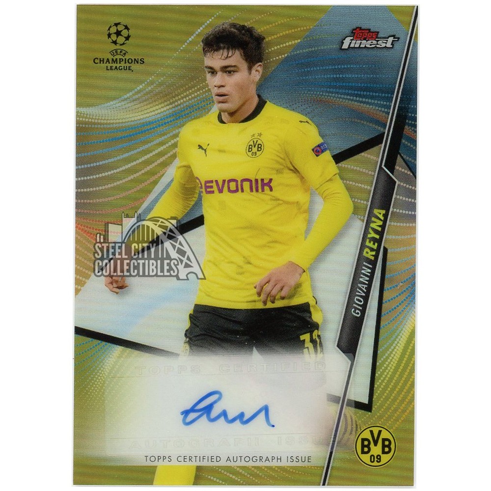 Giovanni Reyna 2020-21 Topps Finest UEFA Champions League Gold