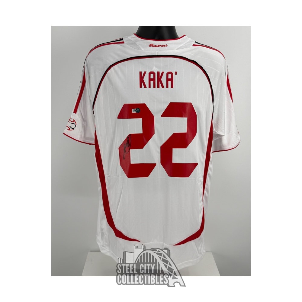 Ricardo Kaka Autographed AC Milan White Adidas Soccer Jersey - BAS ...