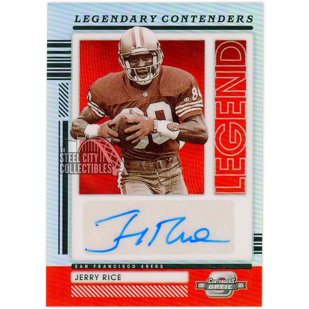 Jerry Rice 2021 Panini Contenders Optic Legendary Contenders Auto 2/25 ...