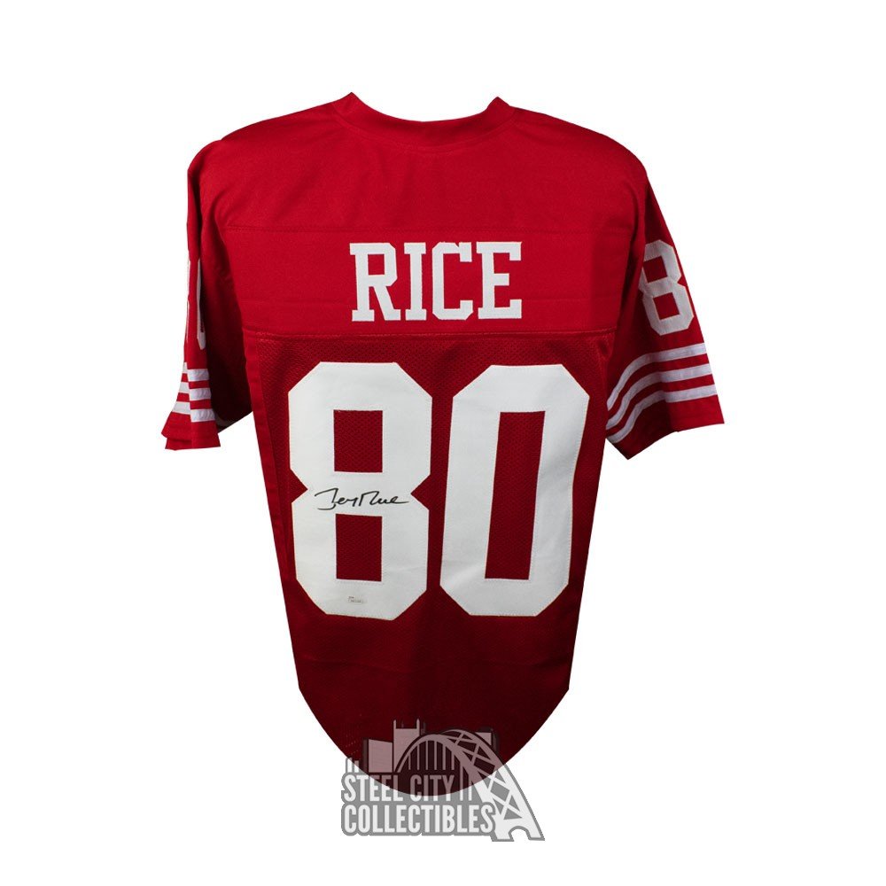 jerry rice autographed jersey