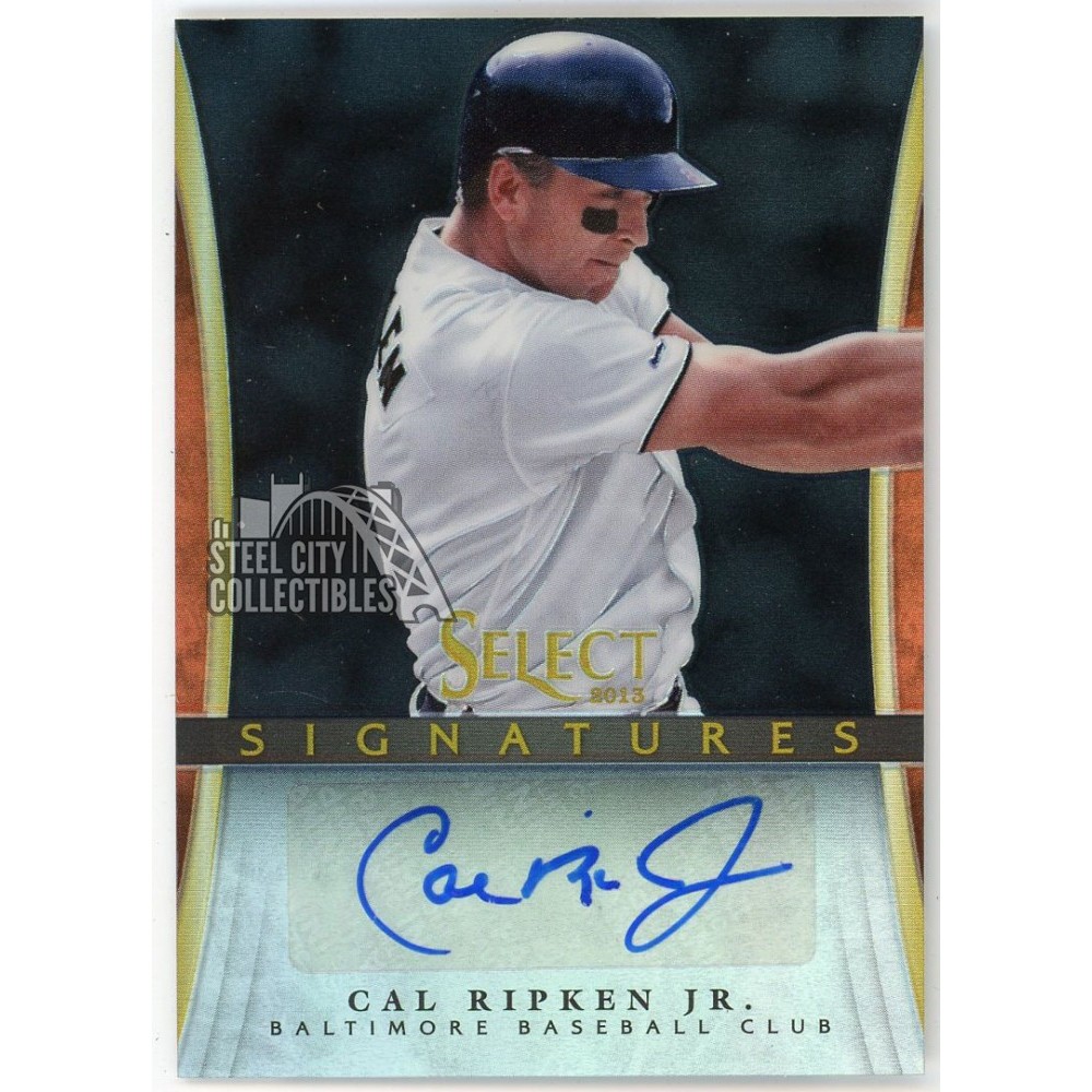 Cal Ripken Jr 2013 Panini Select Black Signatures Autograph Card #CR 1/ ...
