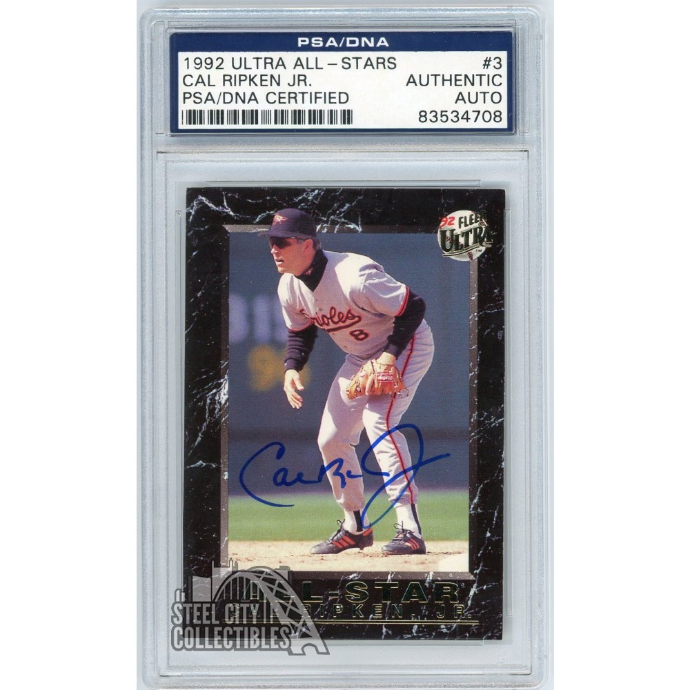 Cal Ripken Jr. 1992 Fleer Ultra All-Stars Autograph Card #3 PSA