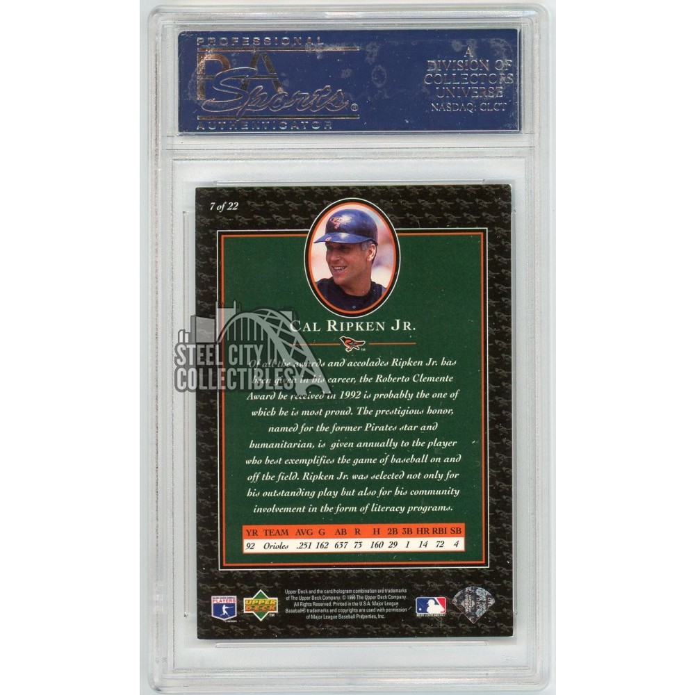Cal Ripken Jr 1996 Upper Deck Cal Ripken Collection Autograph Card