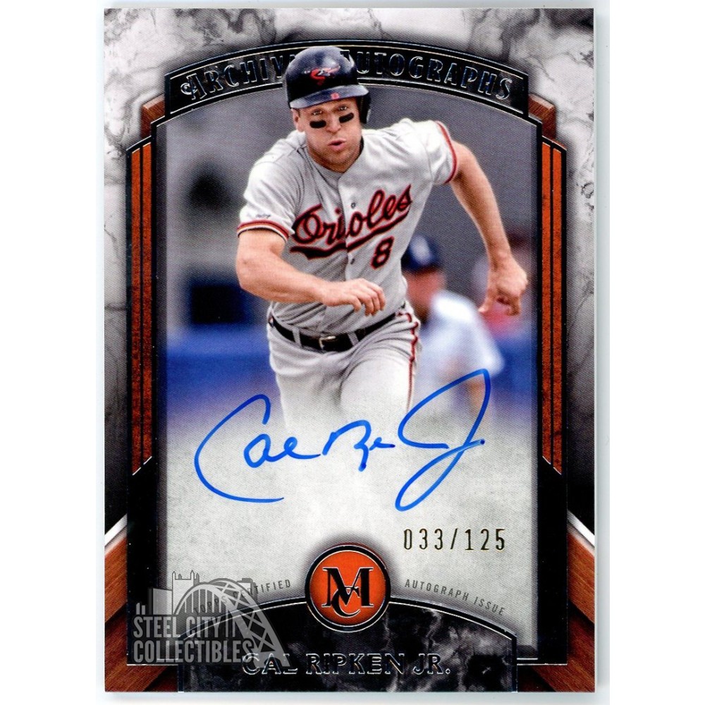 Cal Ripken J R Auto Card Cal Ripken Jr. 2022 Topps Museum Collection Archival Auto Card #AA-CPJ ...
