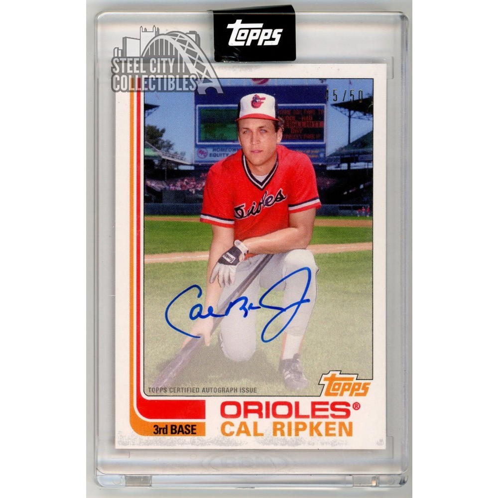 Cal Ripken Jr. 2020 Topps Transcendent 1982 Variation Autograph Card 45 ...
