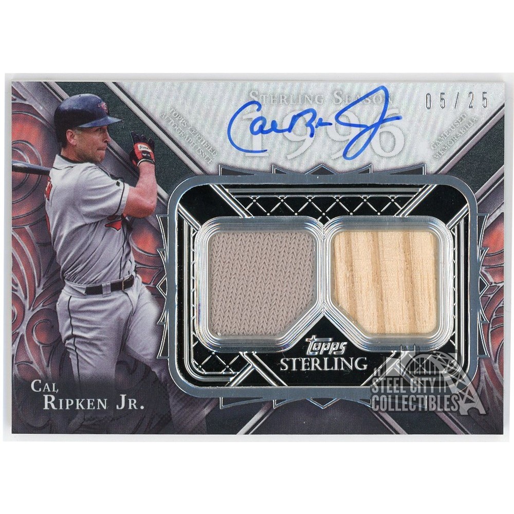 Cal Ripken, Jr.直書き直筆サイン パッチカード Cal Ripken Jr. 2022 Topps Sterling Seasons Relic Autograph