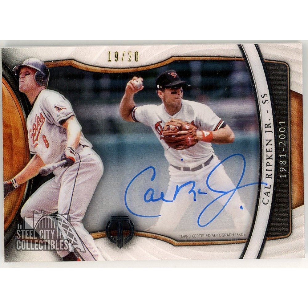 Cal Ripken Jr. 2018 Topps Tribute Generations Autograph Card #GOE-CRJ ...