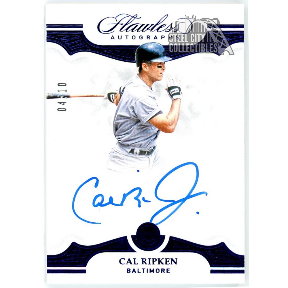 Cal Ripken Jr. 2019 Panini Flawless Sapphire Autograph Card #FA-CR