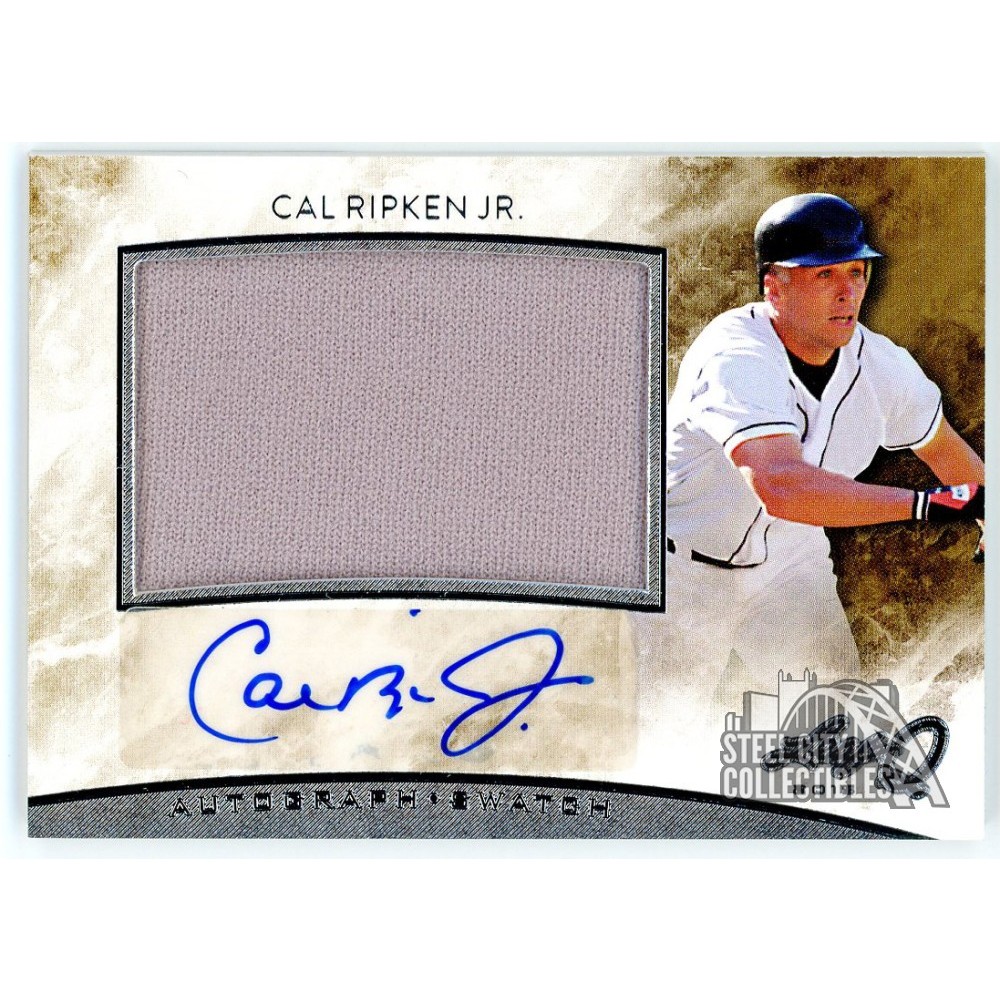 Cal Ripken Jr. 2015 Leaf Q Jumbo Patch Autograph Card #AM-CRJ | Steel ...