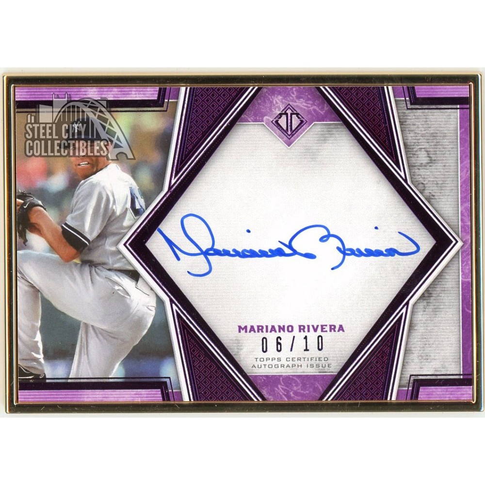 Mariano Rivera 2019 Topps Transcendent Purple Autograph Card #TCVA