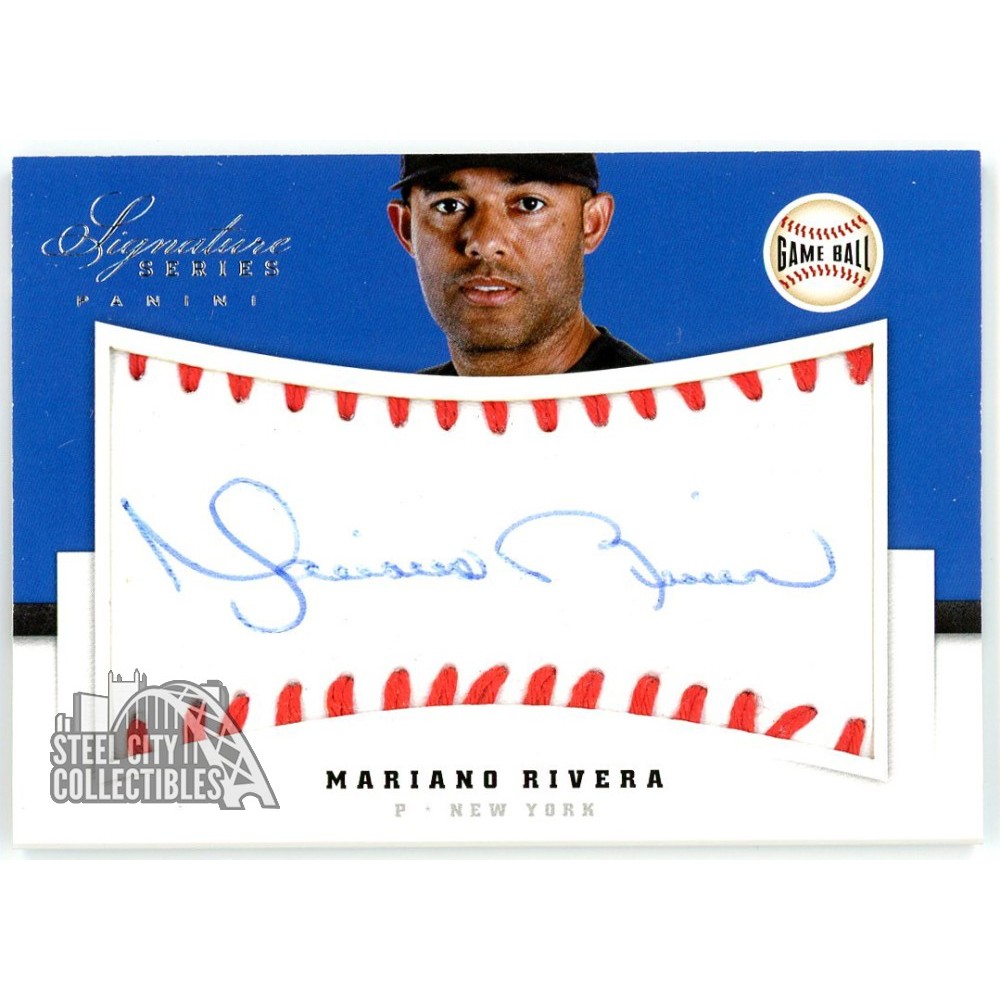 Mariano Rivera 2012 Panini Signature Series Game Ball Autograph