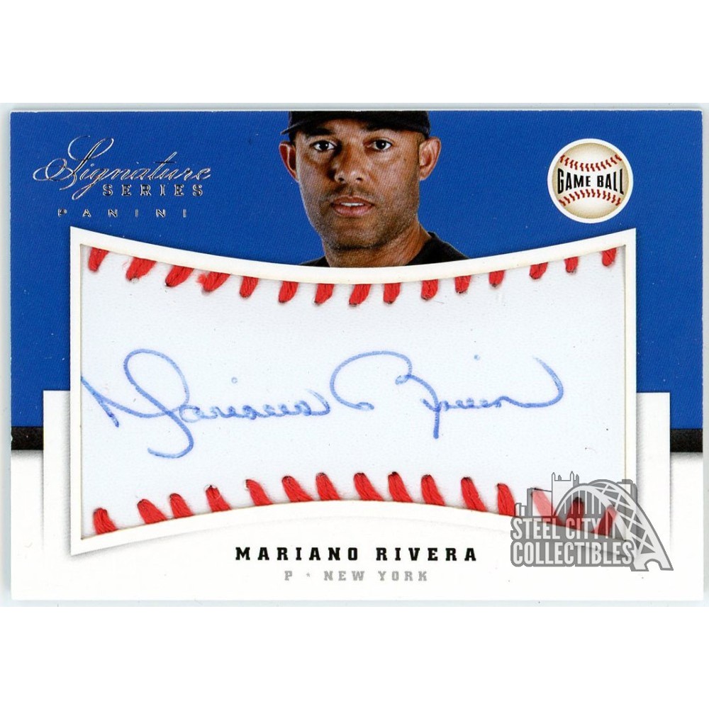 Mariano Rivera 2012 Panini Signature Series Game Ball Autograph