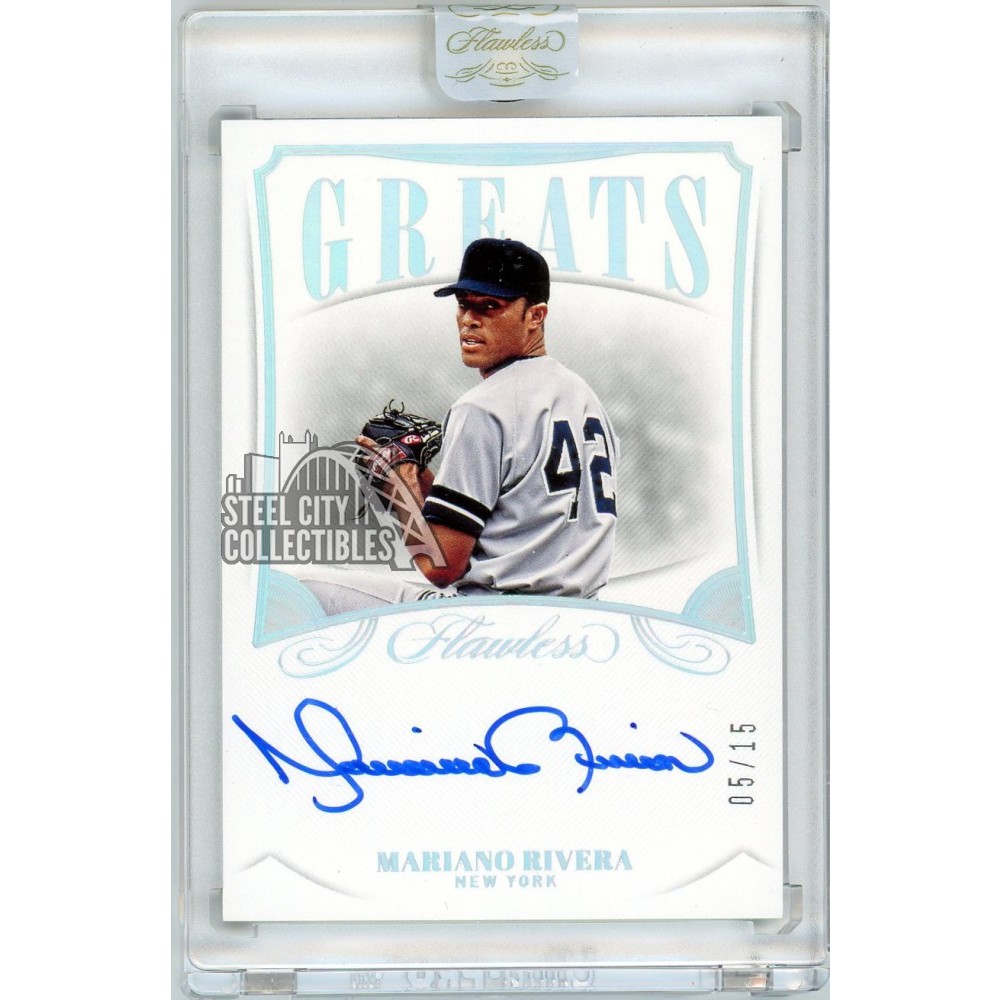 Mariano Rivera 2020 Panini Flawless Greats Autograph Card #GA-MR 5