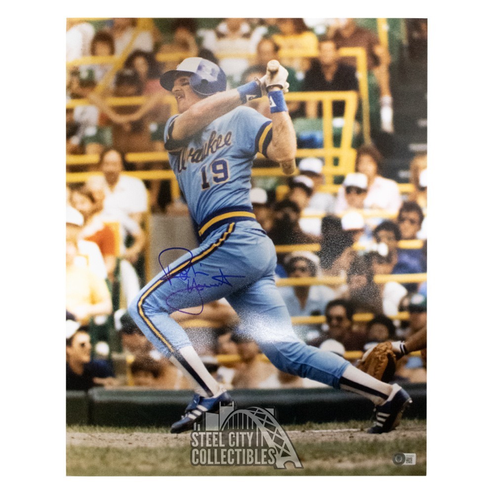 Robin Yount Autographed Milwaukee Brewers 16x20 Photo - BAS