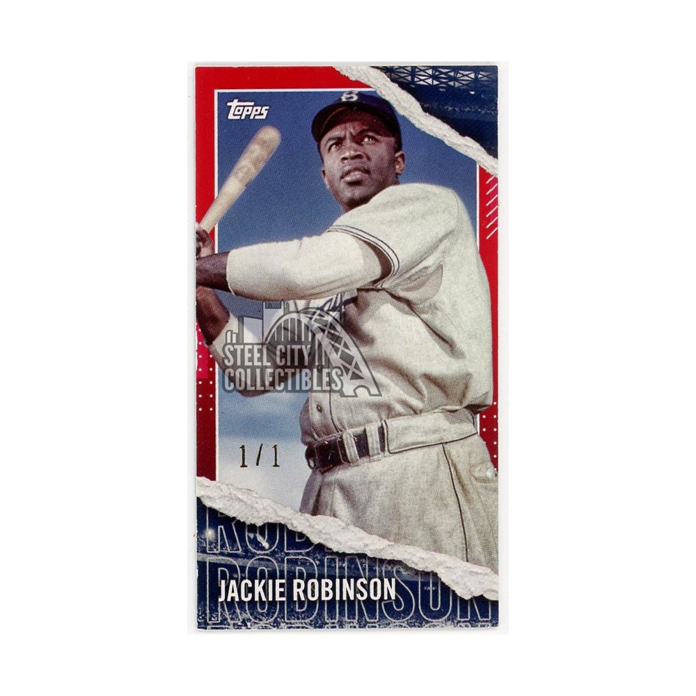Jackie Robinson 2020 Topps Rip Mini Red Card #M-64 1/1 | Steel