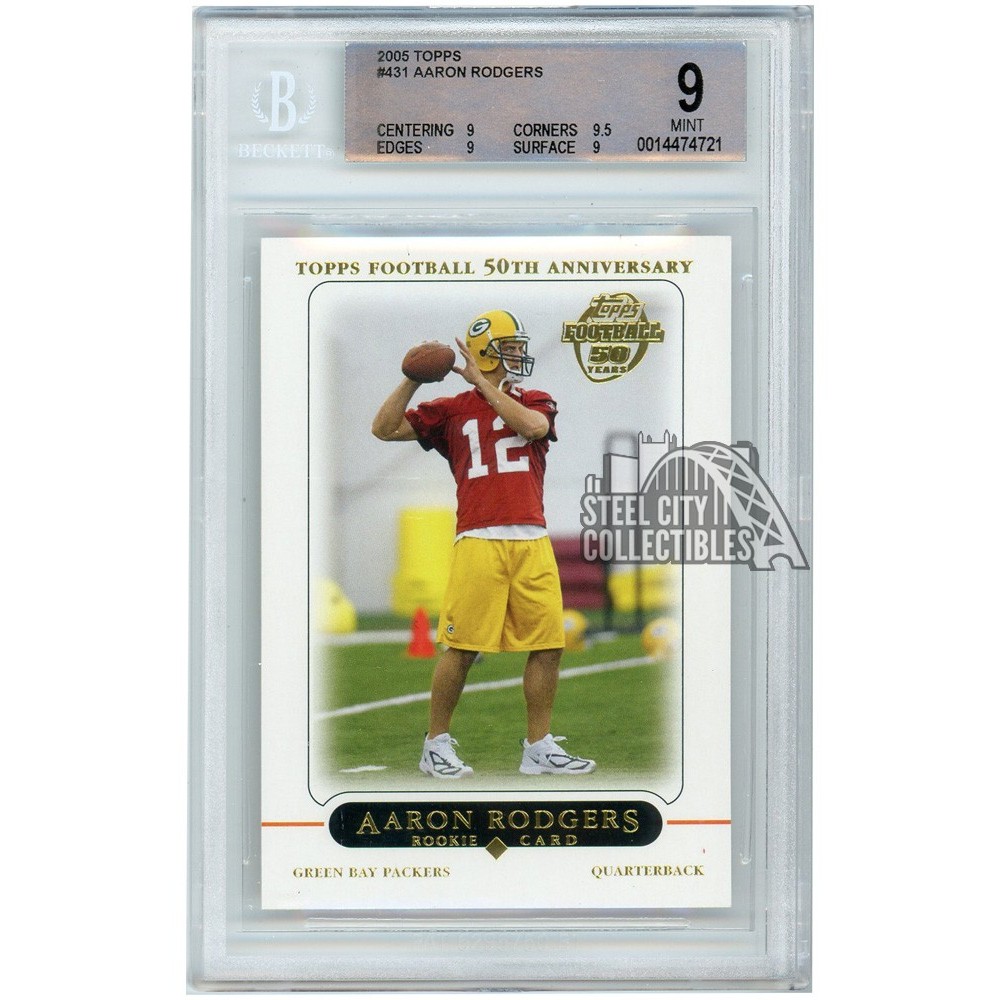 Aaron Rodgers 2005 Topps Rookie #431 BGS 9 | Steel City Collectibles