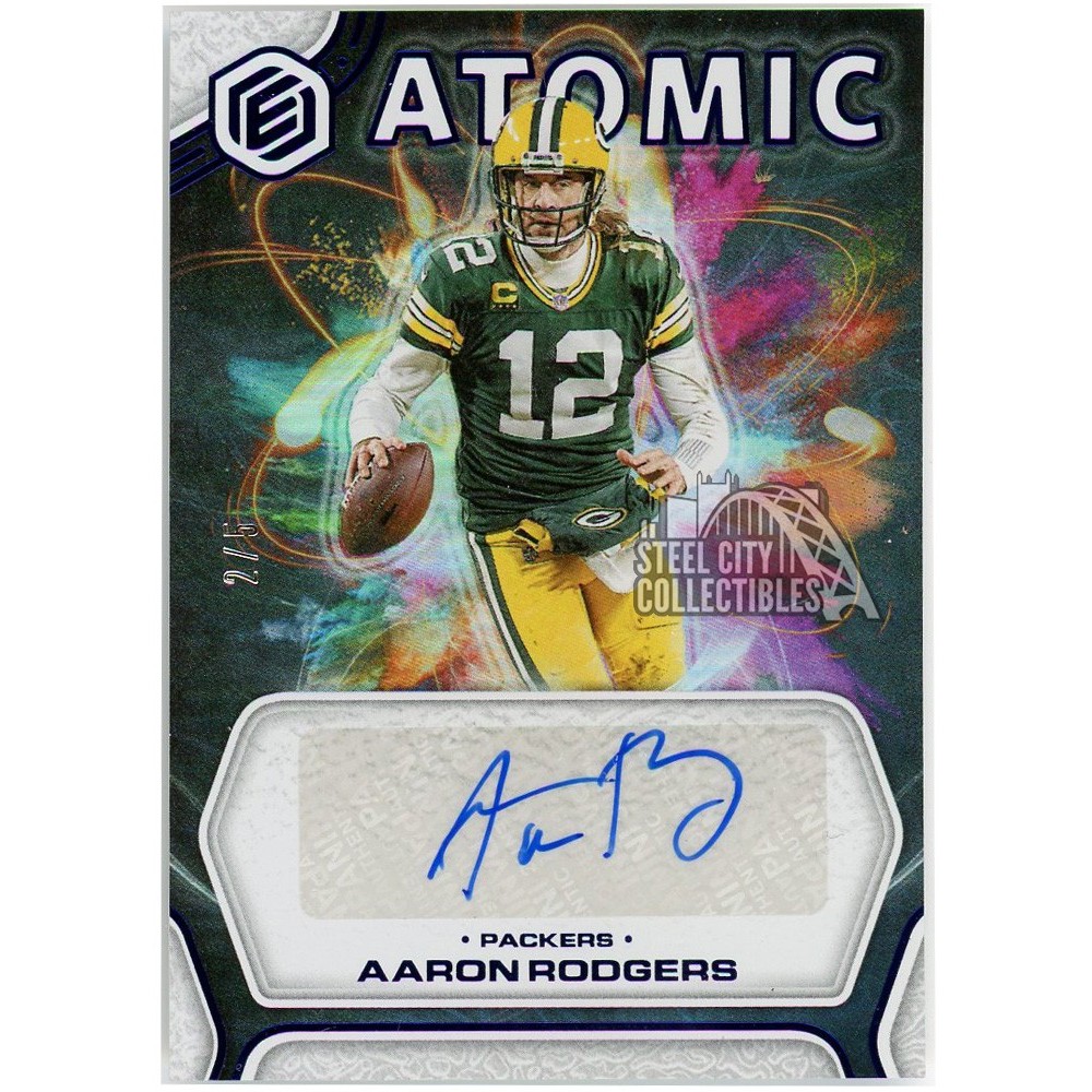 Carte à Collectionner Aaron Rodgers 2019 - Assortie Patch Vert #D 22/25 - Gold