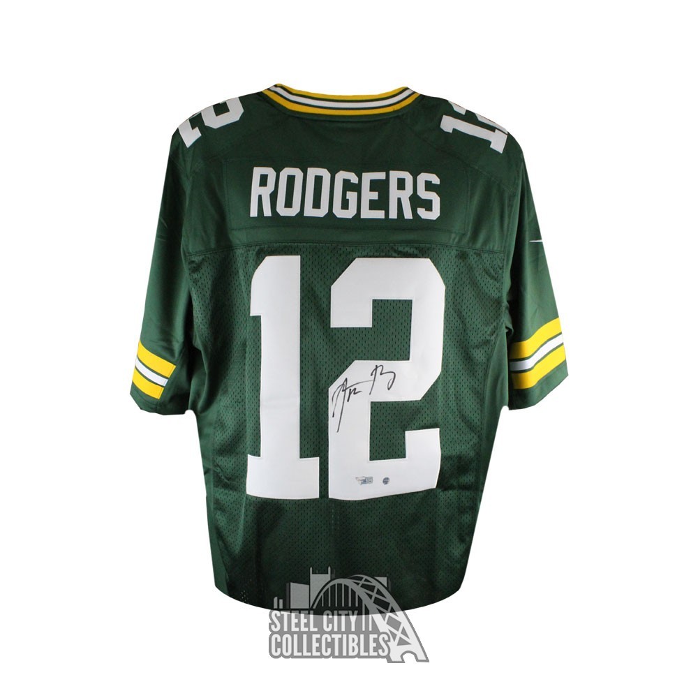 aaron rodgers authentic autographed jersey