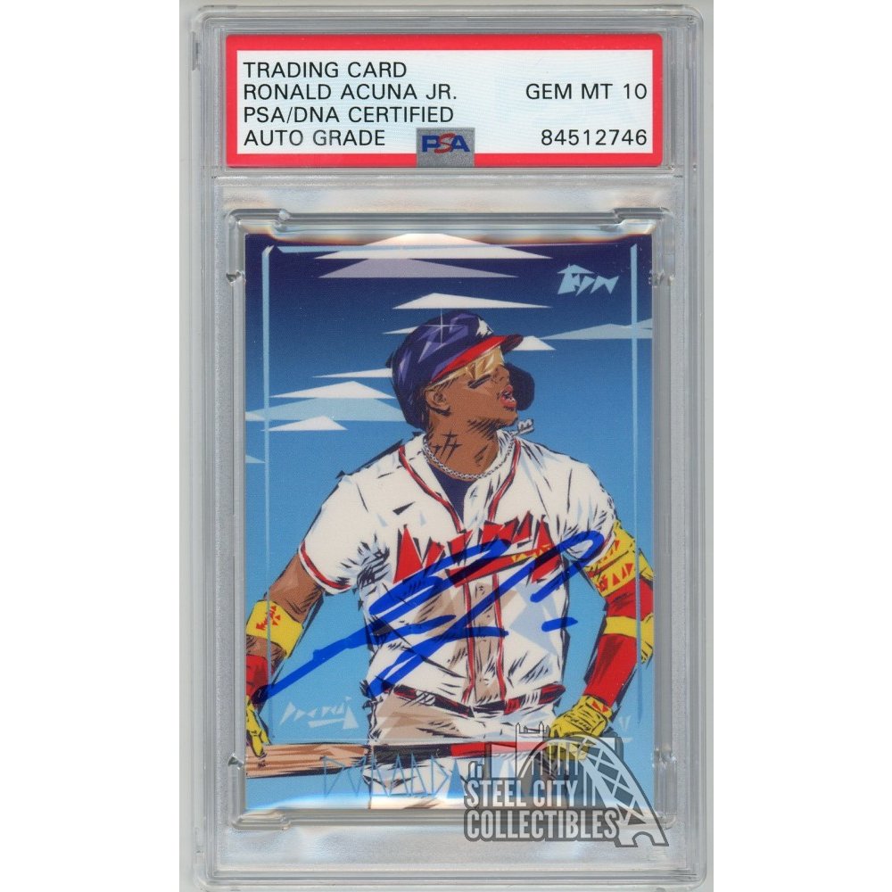 Ronald Acuna Jr 2021 Topps Project 70 Autographed Card #507