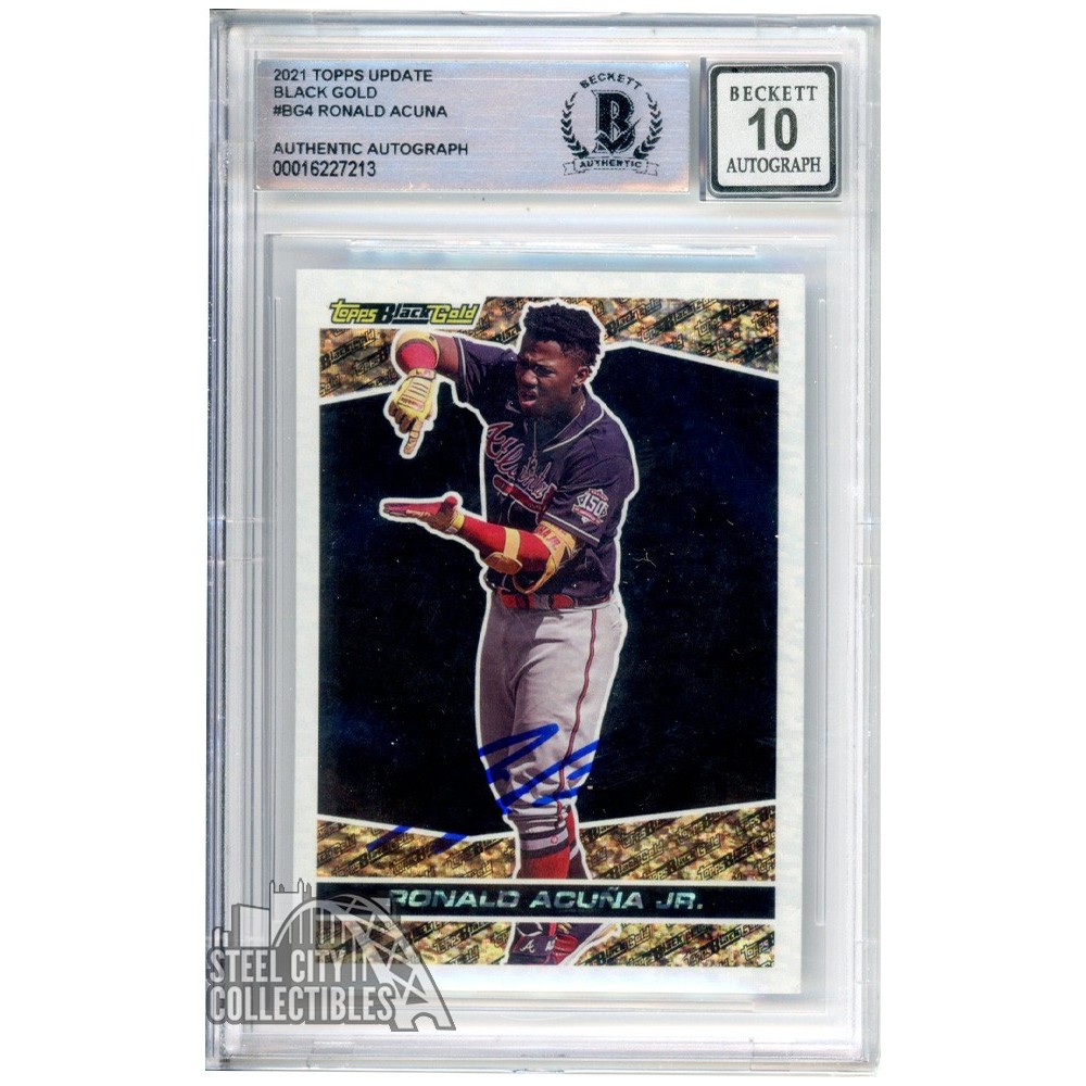 Ronald Acuna Jr 2021 Topps Update Black Gold Autograph Ronald Acuna Jr 2021 Topps Update Black Gold Autograph